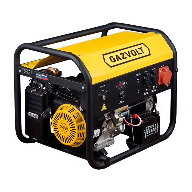 Газовый генератор Gazvolt 6250 TA SE 01 (двигатель Loncin)